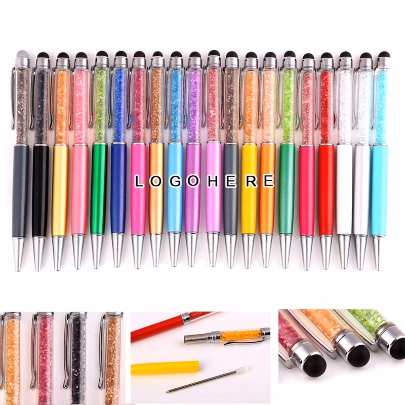 2-in-1 Slim Crystal Diamond Stylus Pen