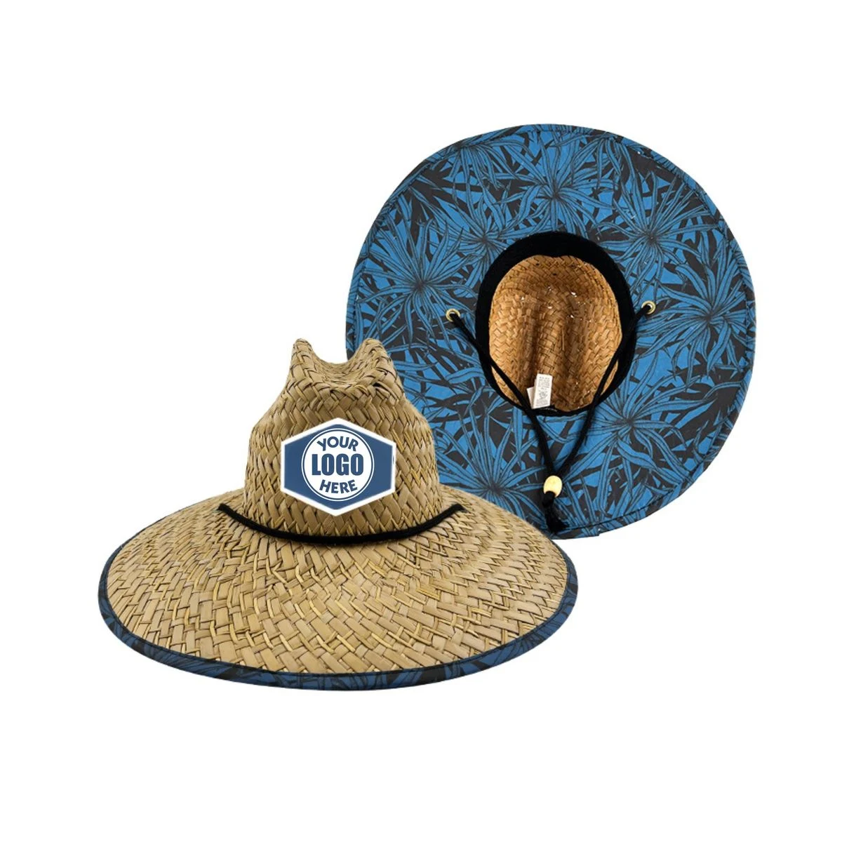 Straw Hat With Custom Patch 1