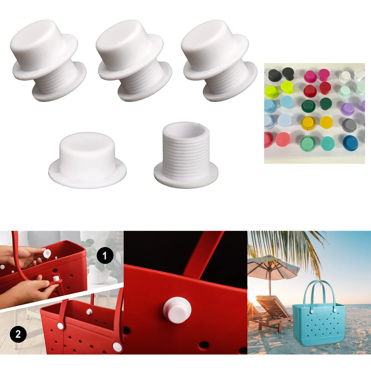 Screw Rivets Replacement for Beach Tote Bag 1
