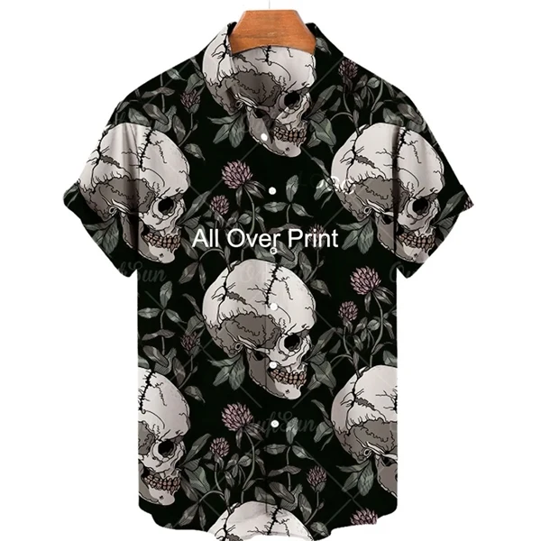 Short Sleeve Casual Button Down Beach Hawaiian Shirts 1