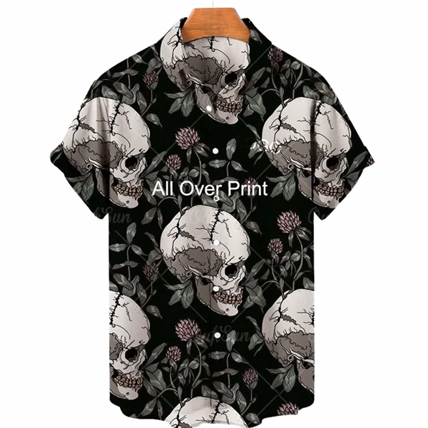 Short Sleeve Casual Button Down Beach Hawaiian Shirts