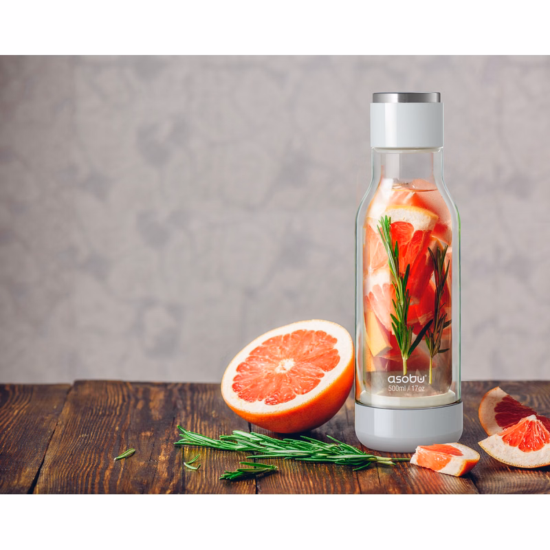 17 oz Asobu Inner Peace Glass Water Bottle