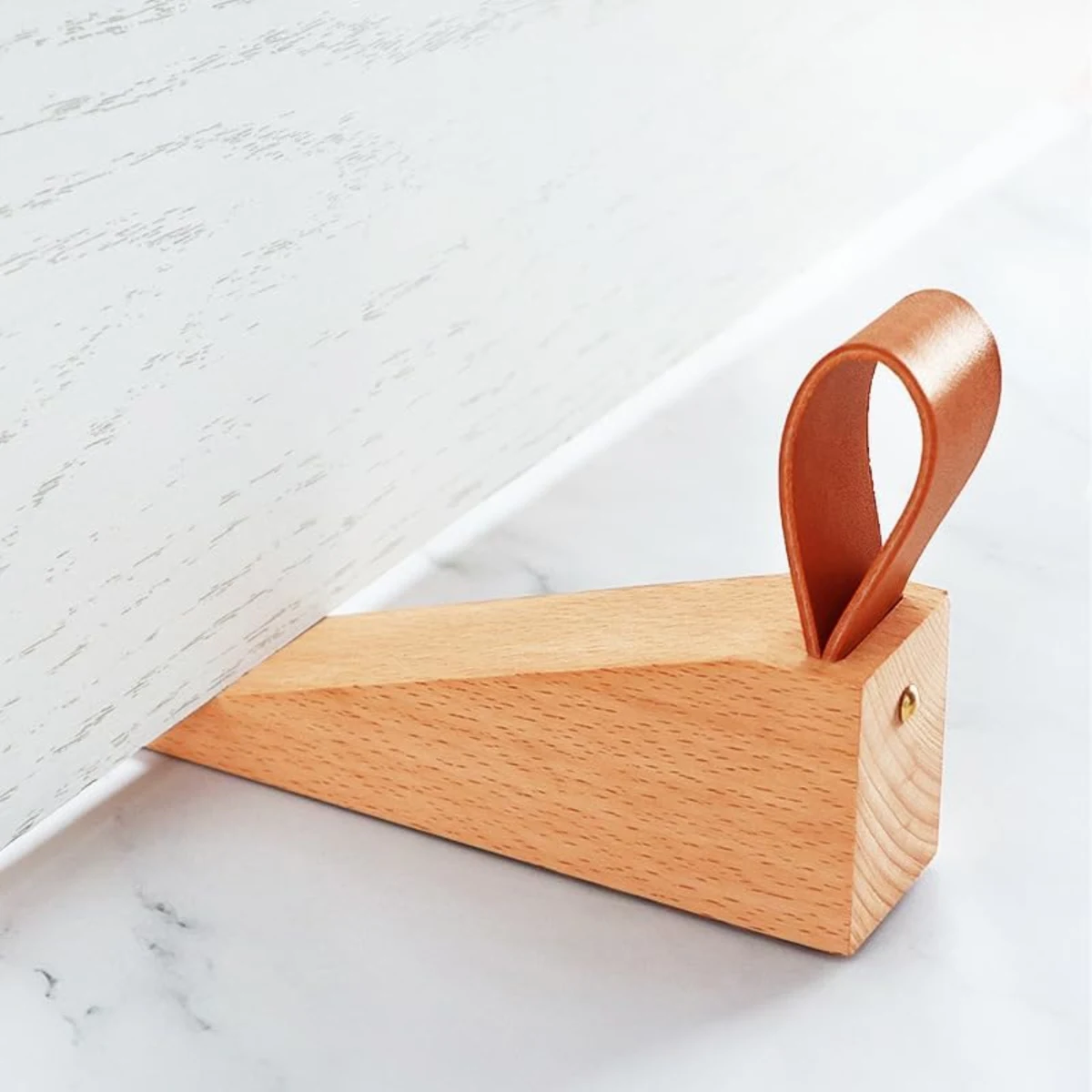 Non-Slip Wooden Door Stopper Wedges 1
