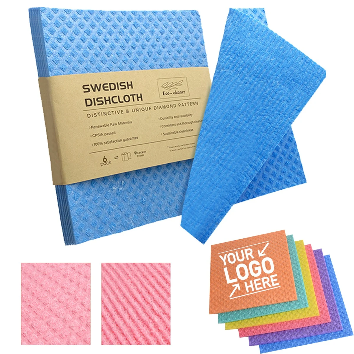 Reusable and Eco-Friendly Cellulose Sponge Cloths 1