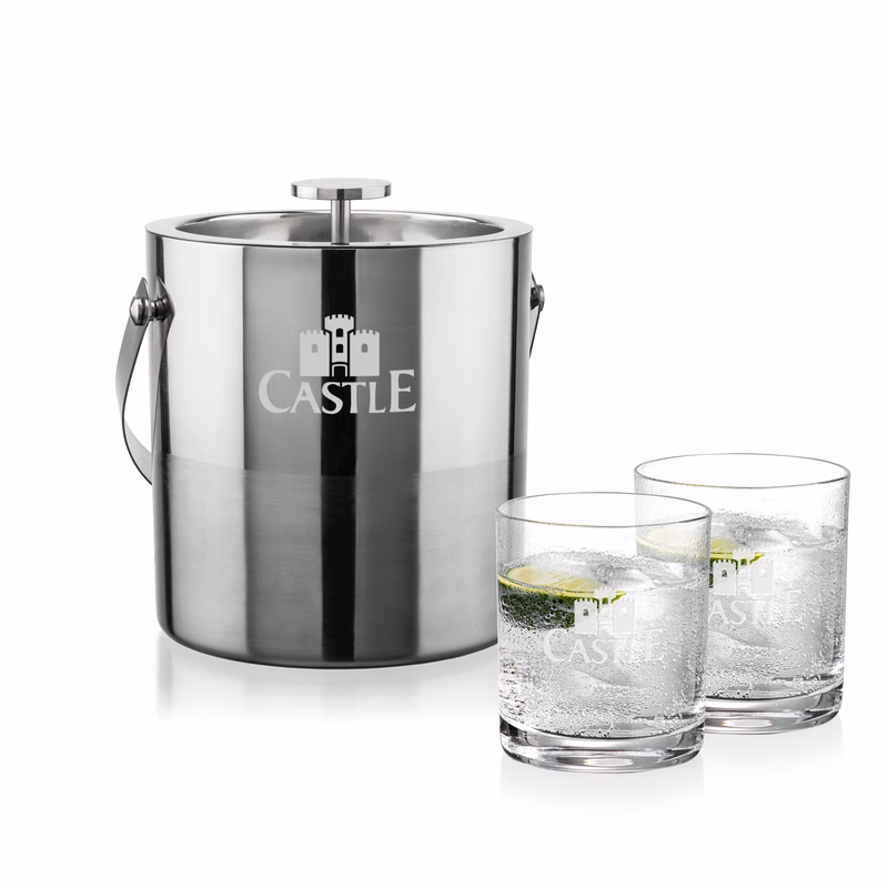 Catania Ice Bucket & Waldorf On-the-Rocks Set