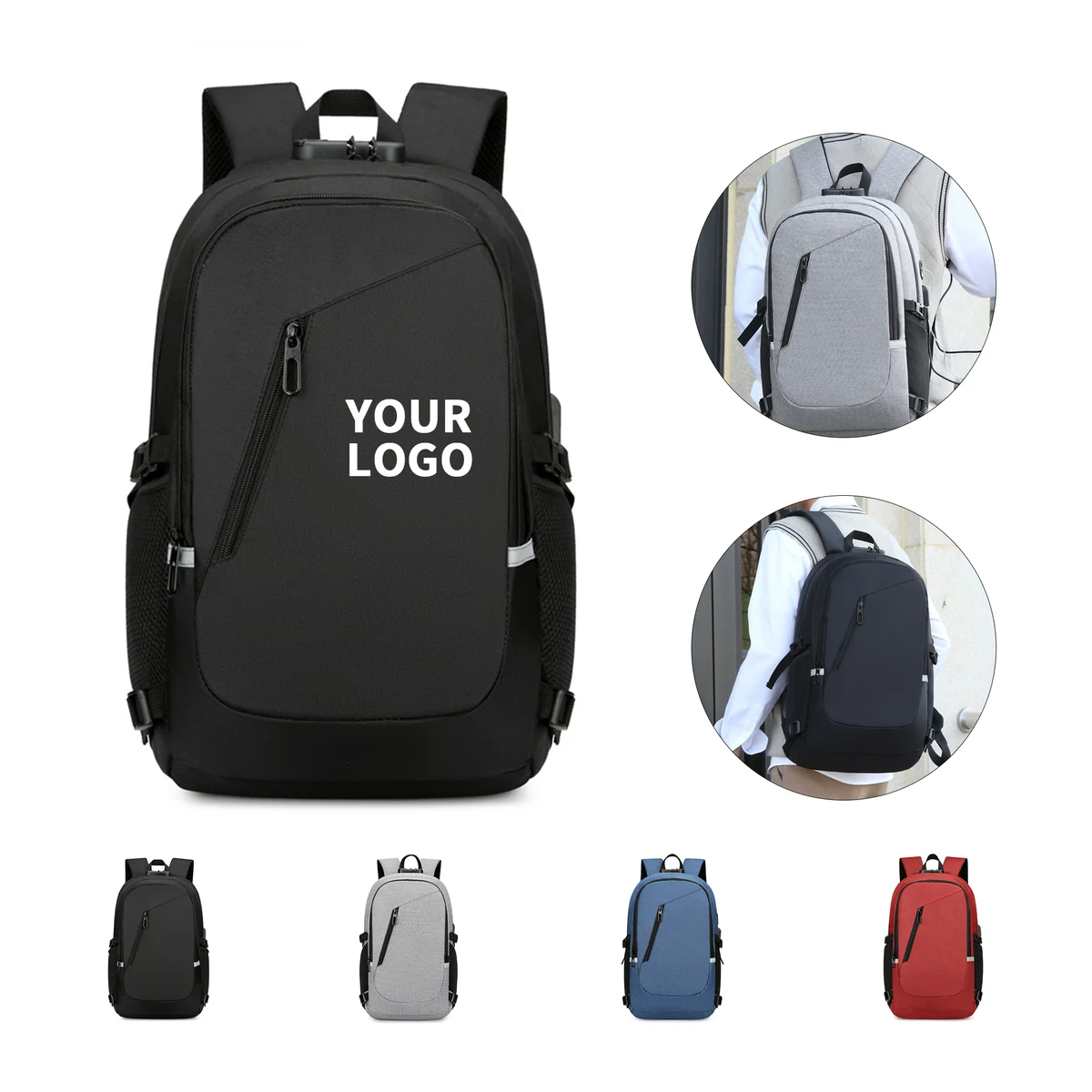 Anti Theft Laptop Backpack With Usb Port 1