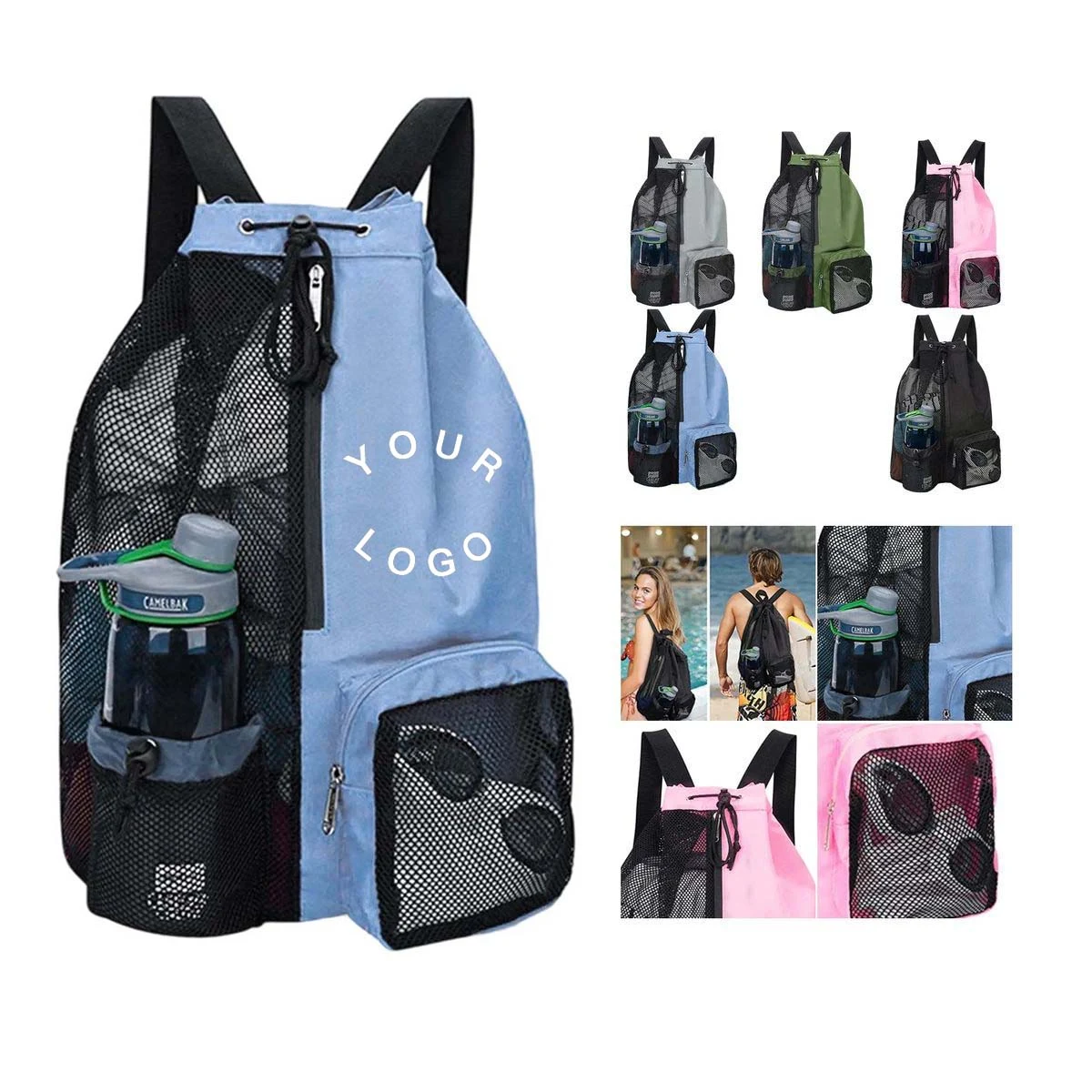 Nylon and Polyester Backpack with Large Capacity 1