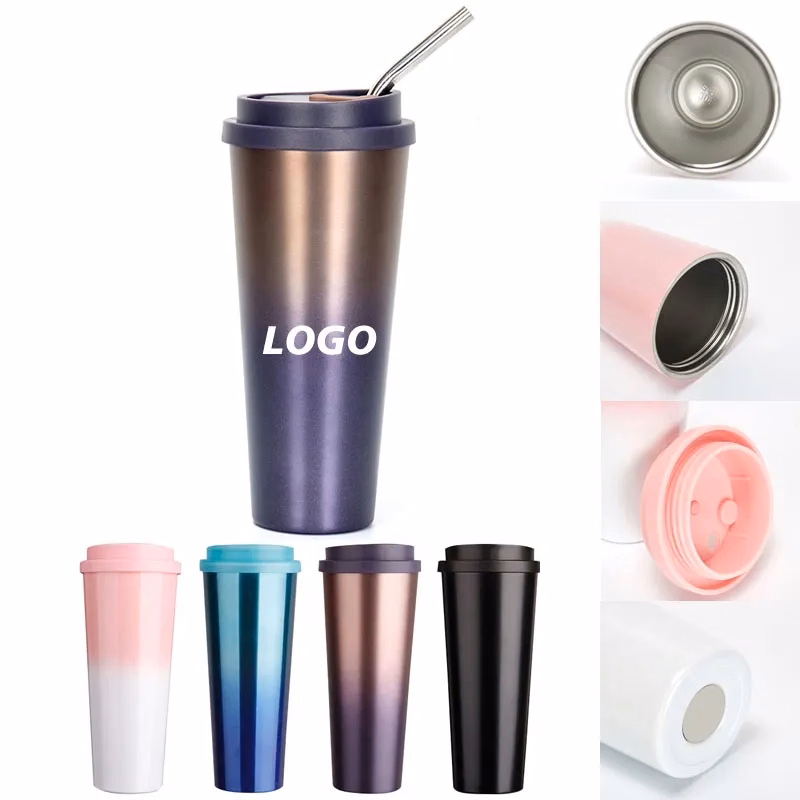 14 oz Stainless Steel Tumbler With Lid and Straw