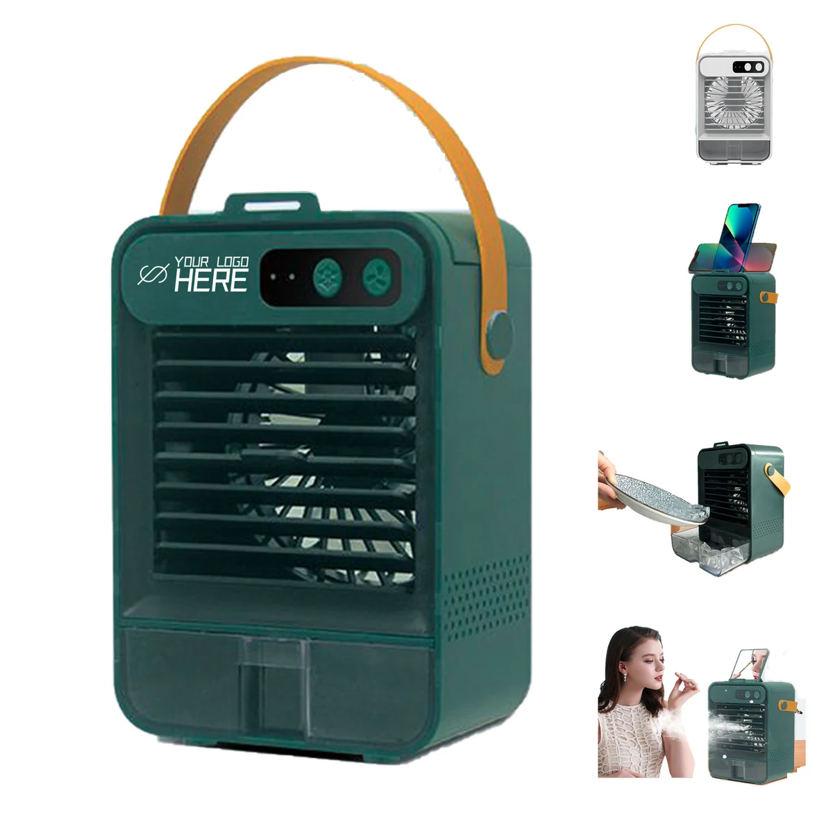 4 In 1 Portable Fan With Mirror Phone Holder And Humidifier 1