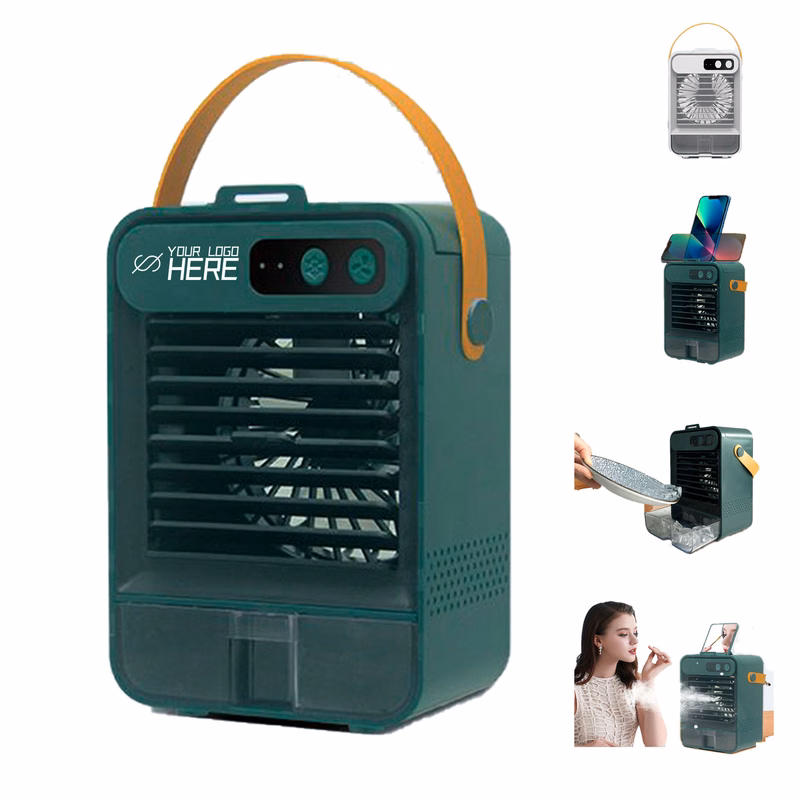 4 In 1 Portable Fan With Mirror Phone Holder And Humidifier