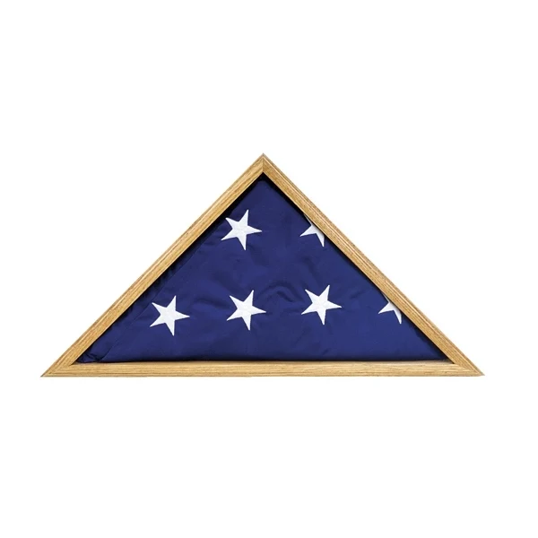 Oak Memorial Case - 3' x 5' Flag 1