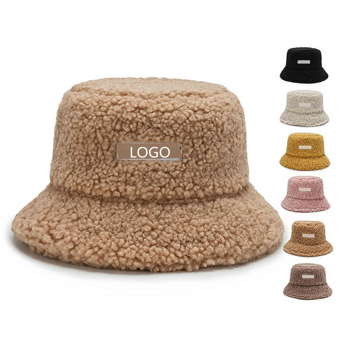 Lady Warm Lambswool Bucket Hat 1