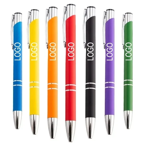 Rubberized Soft Paragon Metal Pen 1