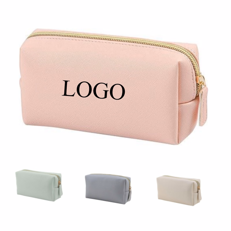 Custom Logo Makeup Pouch With Zipper Closure