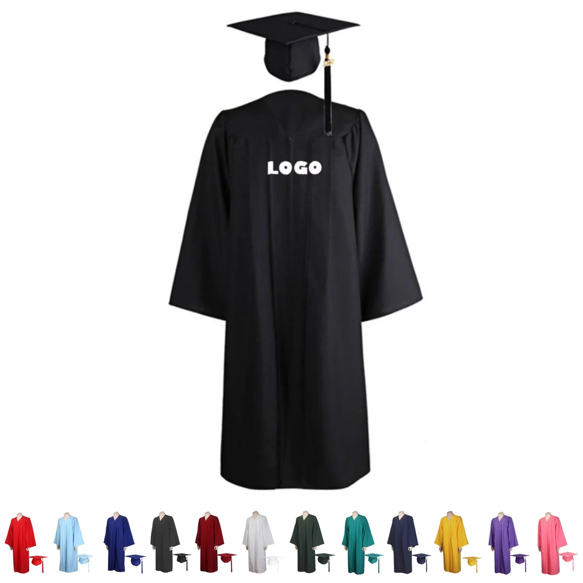 College Graduation Cap Gown And Tassel Set 1