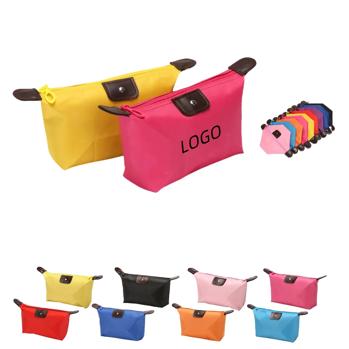 Dumpling Shape Waterproof Travel Makeup Bag 1