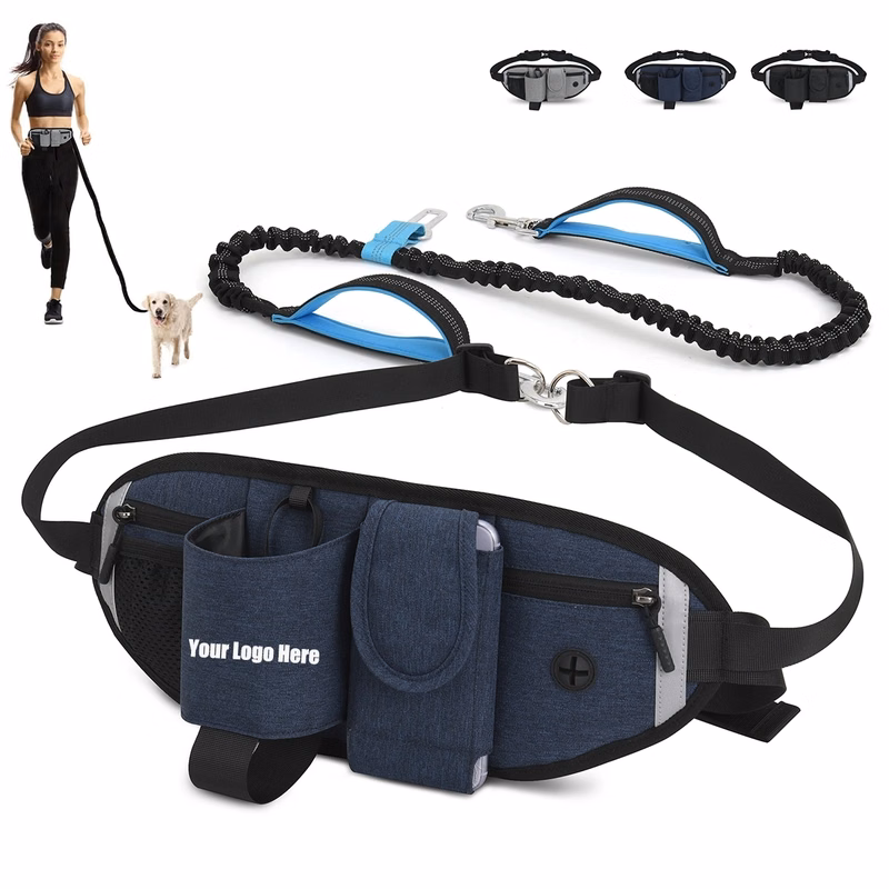 Hands Free Dog Leash With Waist Bag