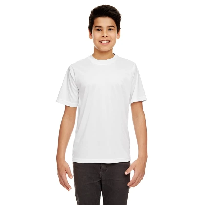 UltraClub Youth Cool & Dry Sport Performance Interlock T-Shirt 1