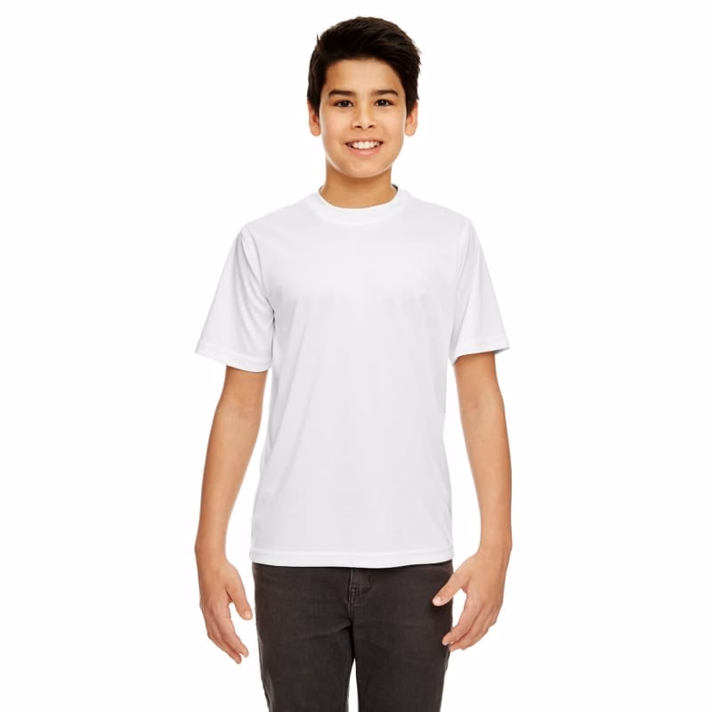 UltraClub Youth Cool & Dry Sport Performance Interlock T-Shirt
