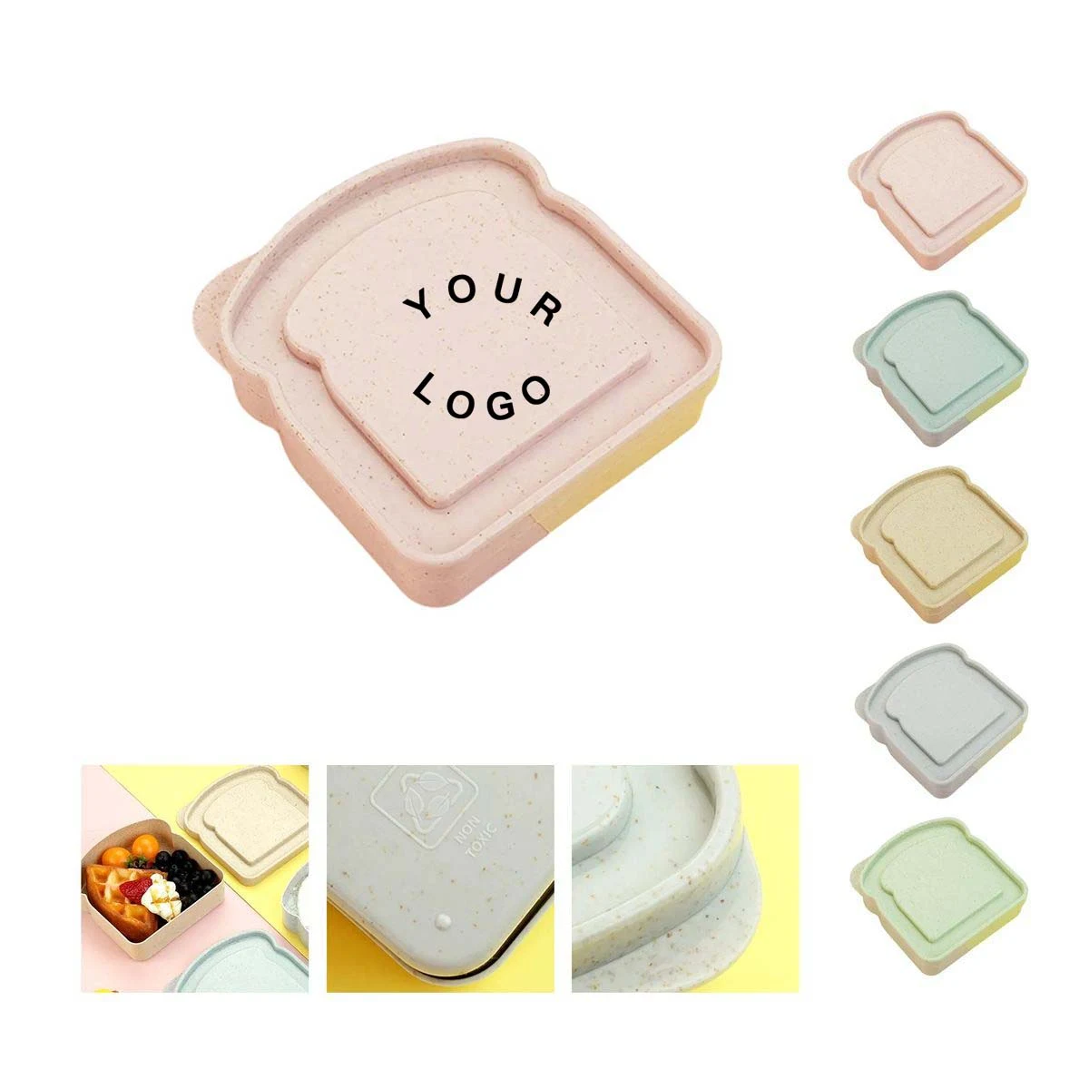 Bread Shaped Lunch Box for Kids and Adults Meals 1