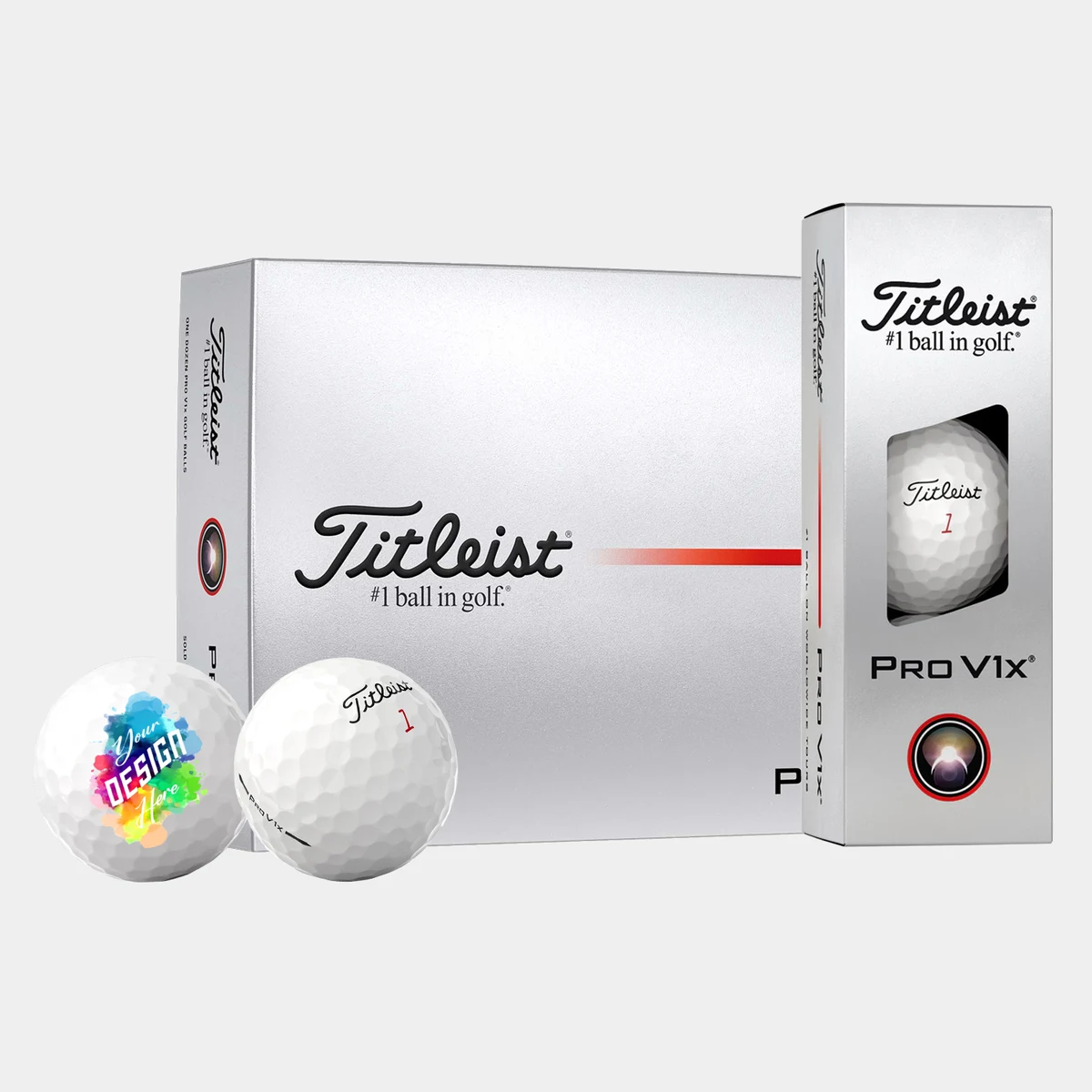Titleist® 12 Pack Pro V1x Golf Balls 1
