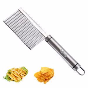 Crinkle Blade Wavy Slicer Cutter Knife Stainless Steel Tool