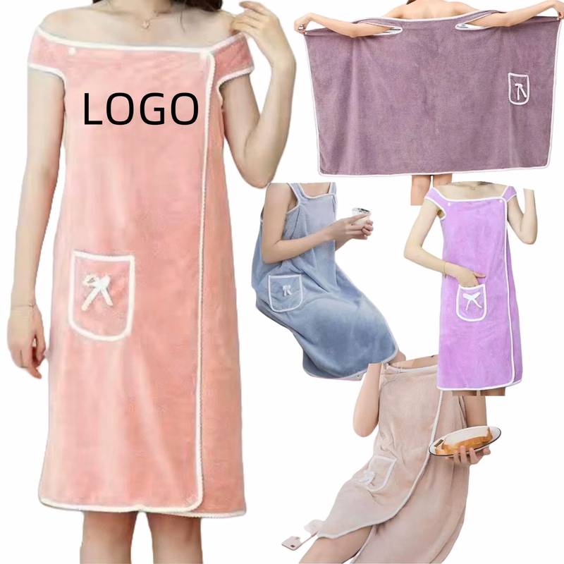 Soft Coral Fleece Sleeveless Bathrobe