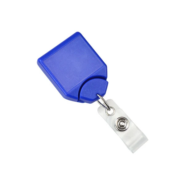 Custom Metallic B-Reel Badge Reel w/Swivel Belt Clip (Metallic Blue) 1