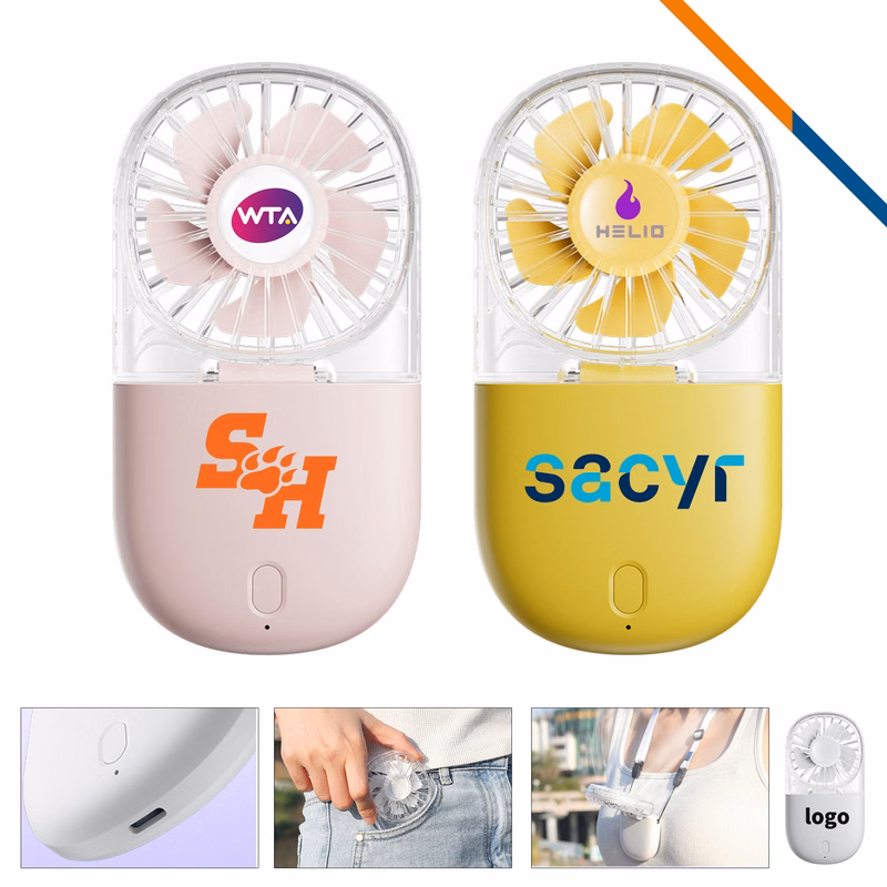 Lisbeth Foldable Clear Handheld Fan