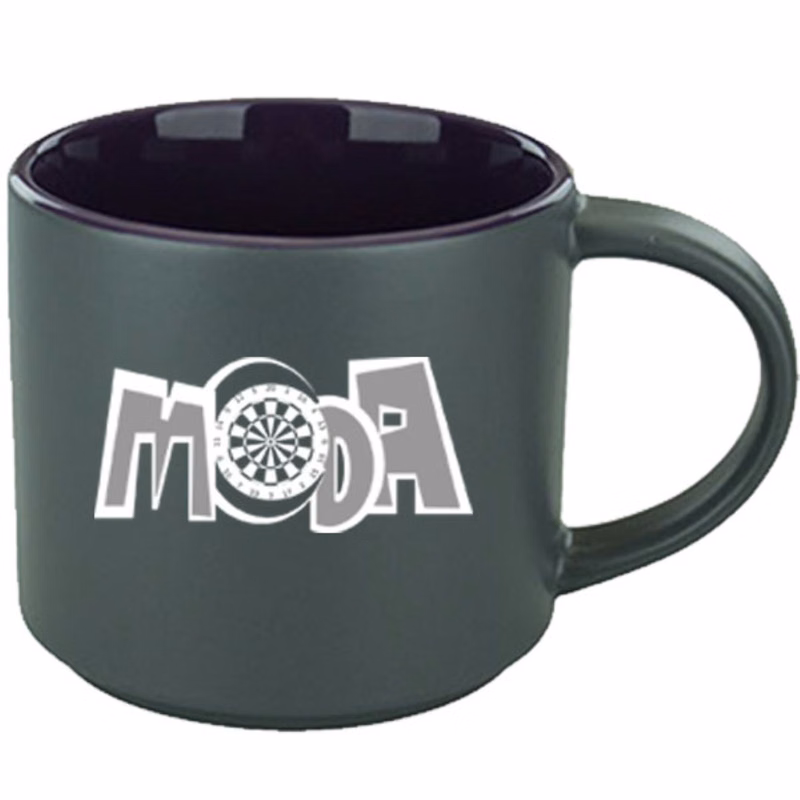 16 oz Norwich Mug - Satin Gray Out/Gloss Purple In
