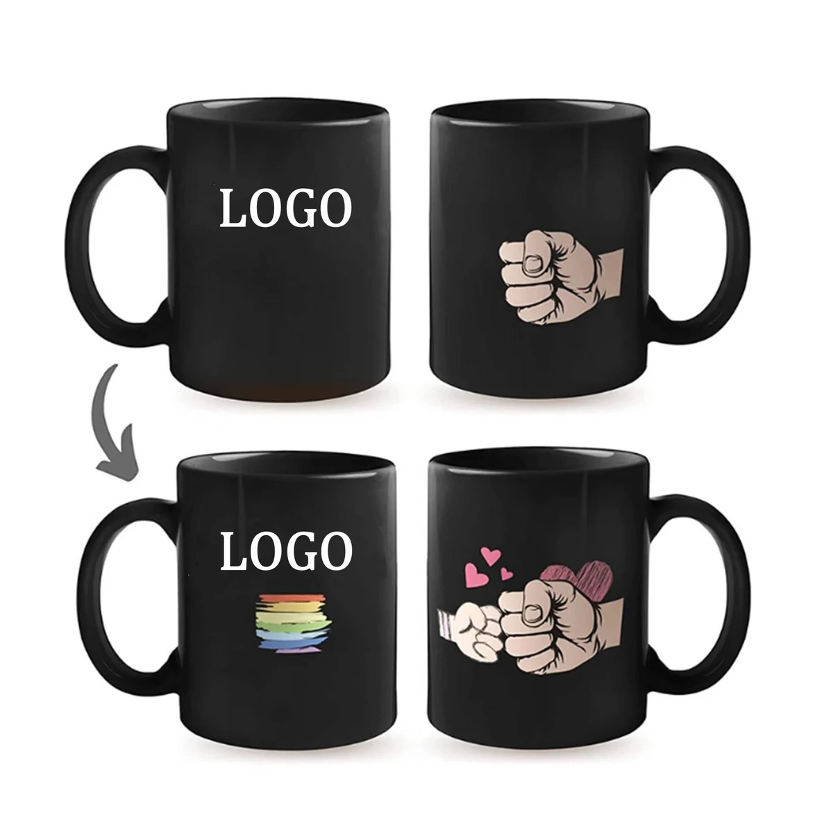 Heat Changing Ceramic Coffee Mug 1