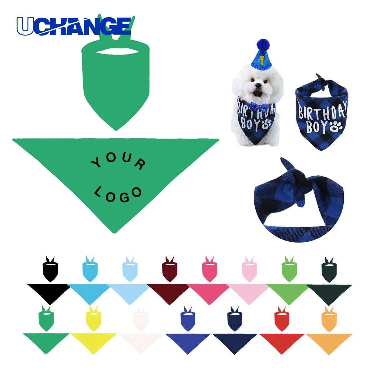 Polyester Dog Bandana 1