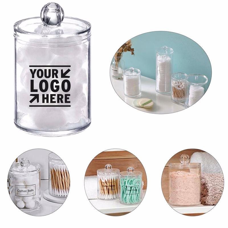 4 Pack Qtip Holder Dispenser for Cotton Ball