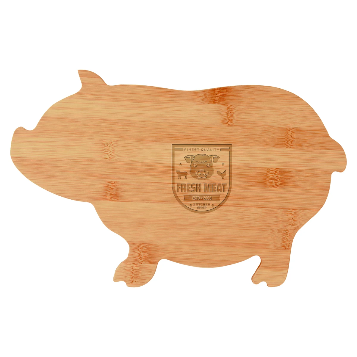 Bamboo Pig-Shaped Cutting Board 1