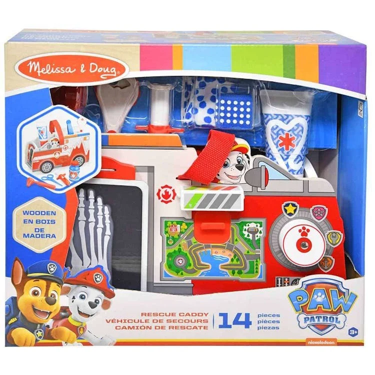 Melissa & Doug Paw Patrol Marshall's Wooden Rescue Caddy 1