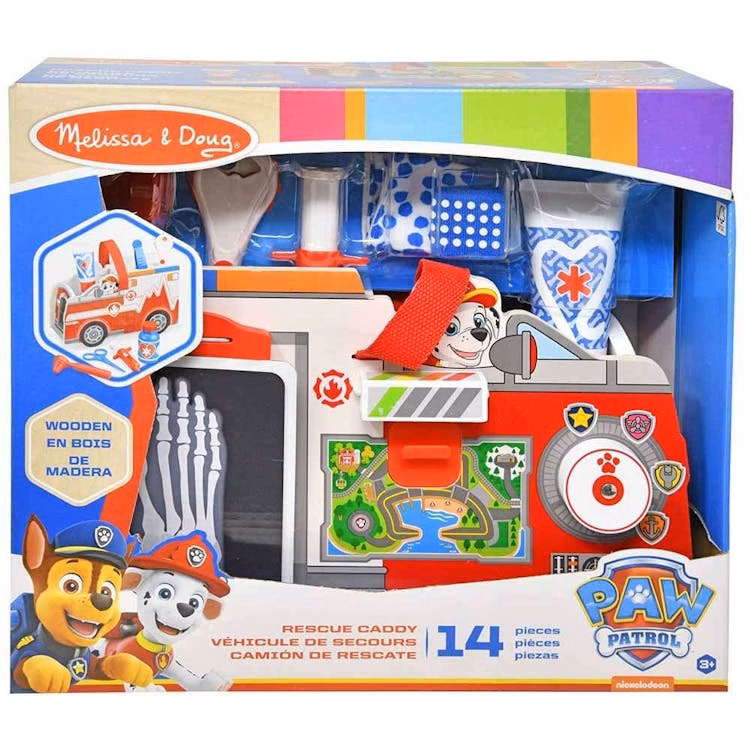 Melissa & Doug Paw Patrol Marshall's Wooden Rescue Caddy