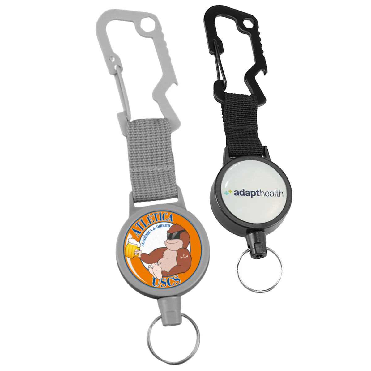 Outdoor Large Concave Carabiner Badge Reel 1