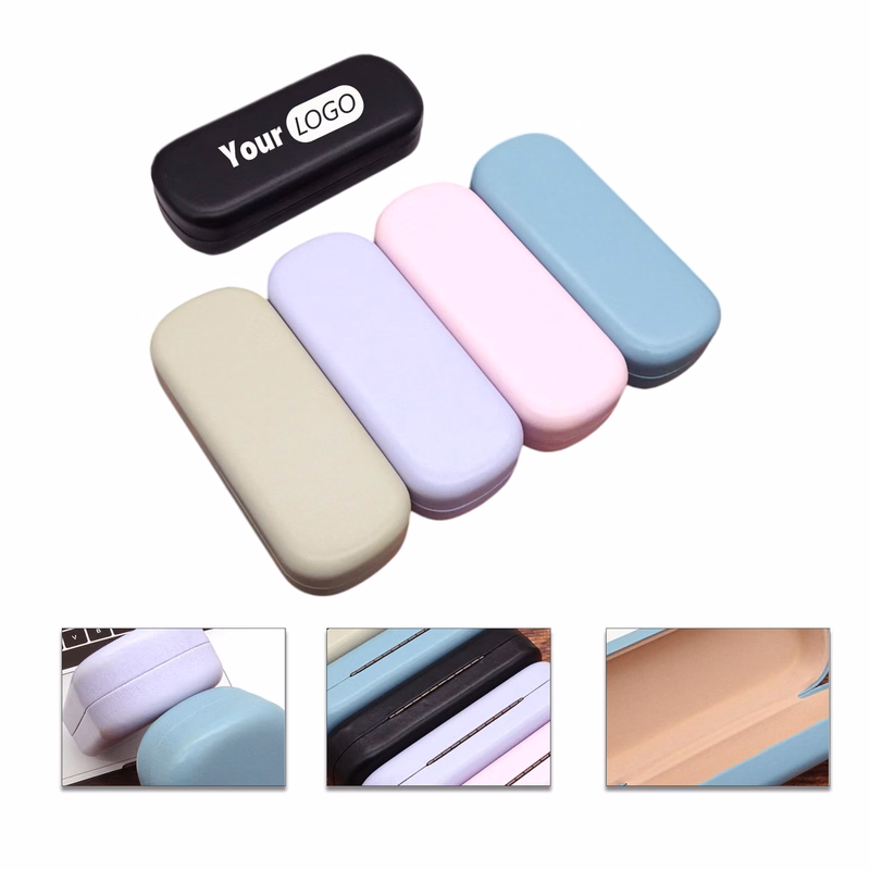 Hard Shell Leather Eyeglass Case