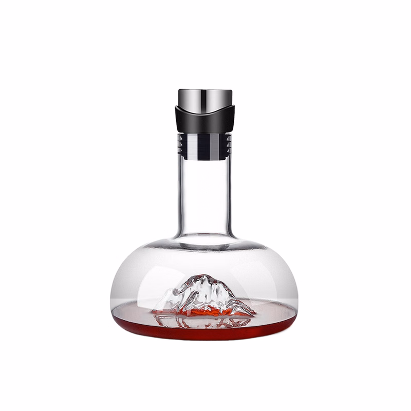 Glass wine decanter