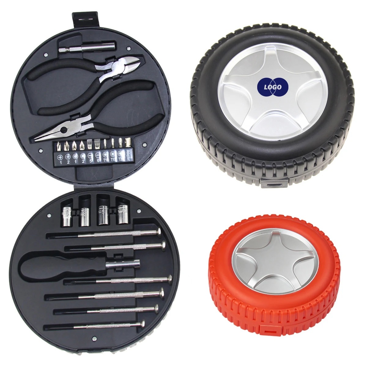 Compact Tire-Shaped Tool Kit 1