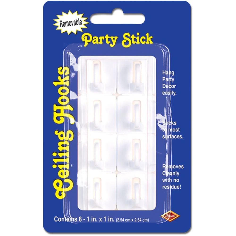 Ceiling Hooks - Removable 1" x 1", promotional household item with logo imprint 1