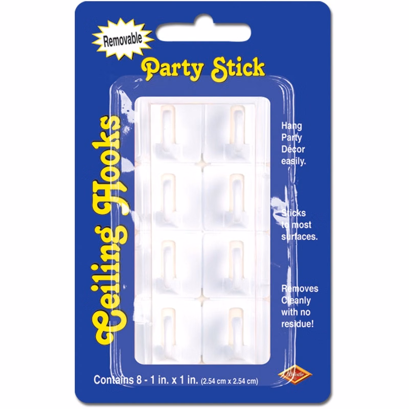 Ceiling Hooks - Removable 1" x 1"