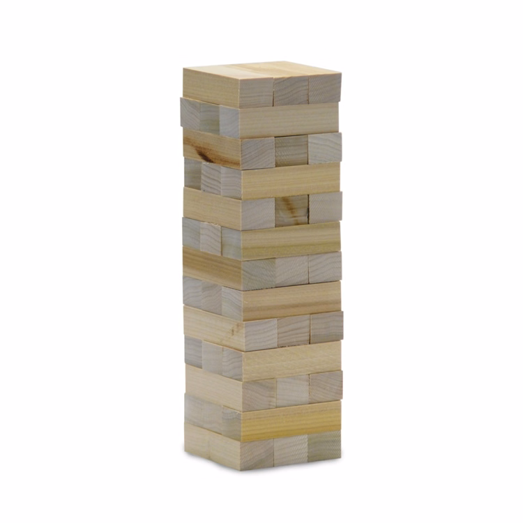 Tabletop Toppling Tower Blocks Game (Blank)