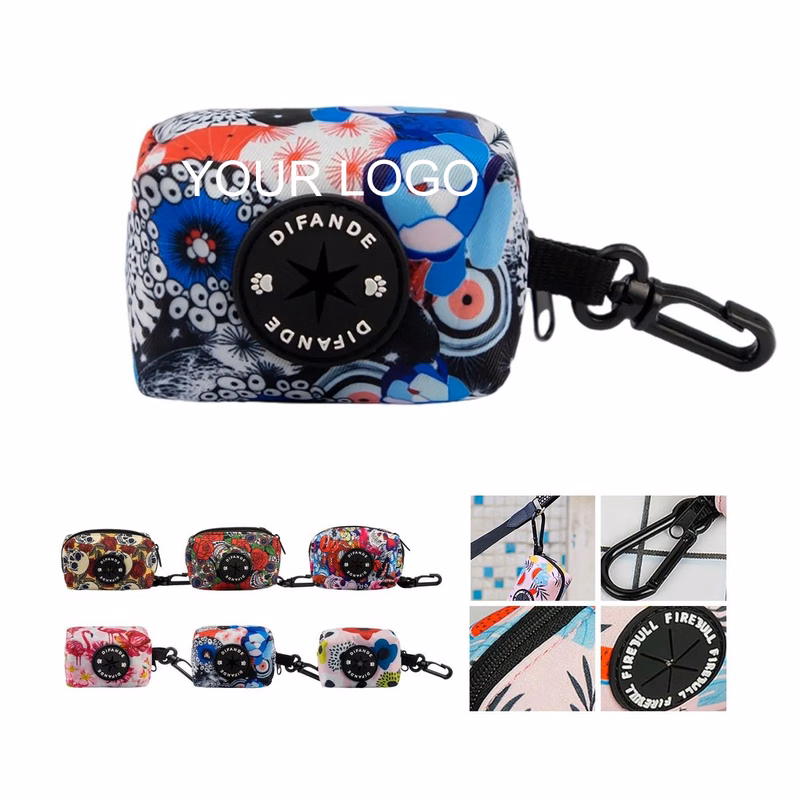 Pet Waste Bag Dispenser 3.5" x 2" x 2" with Rotating Clip and Custom Logo