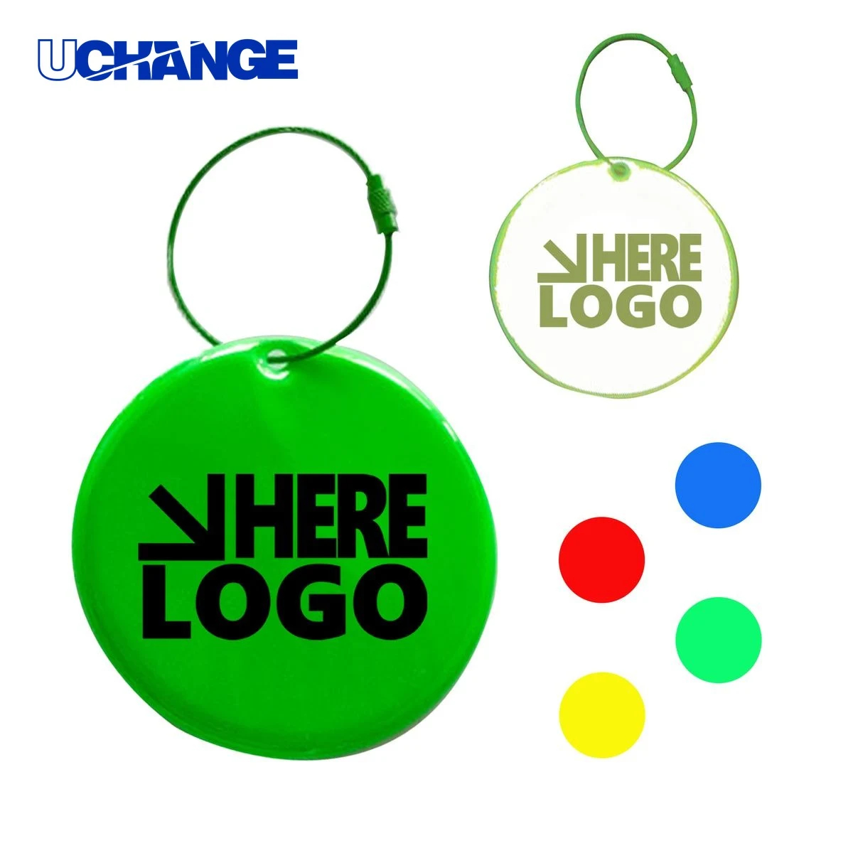 Reflective PVC Disc Pendant 1