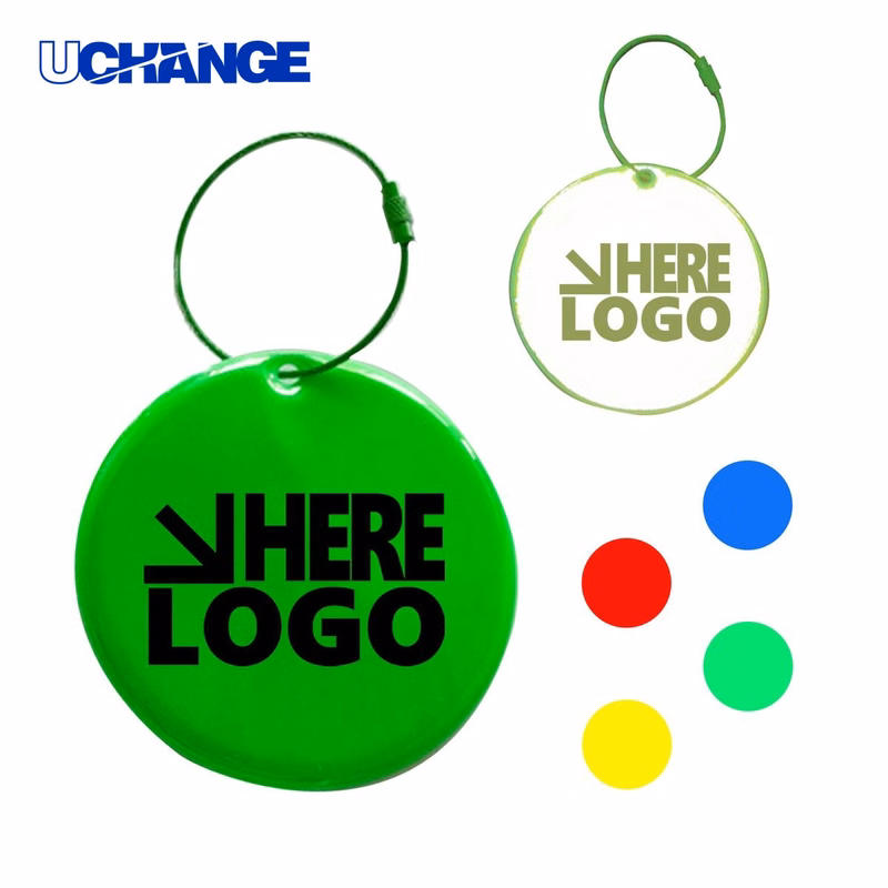 Reflective PVC Disc Pendant