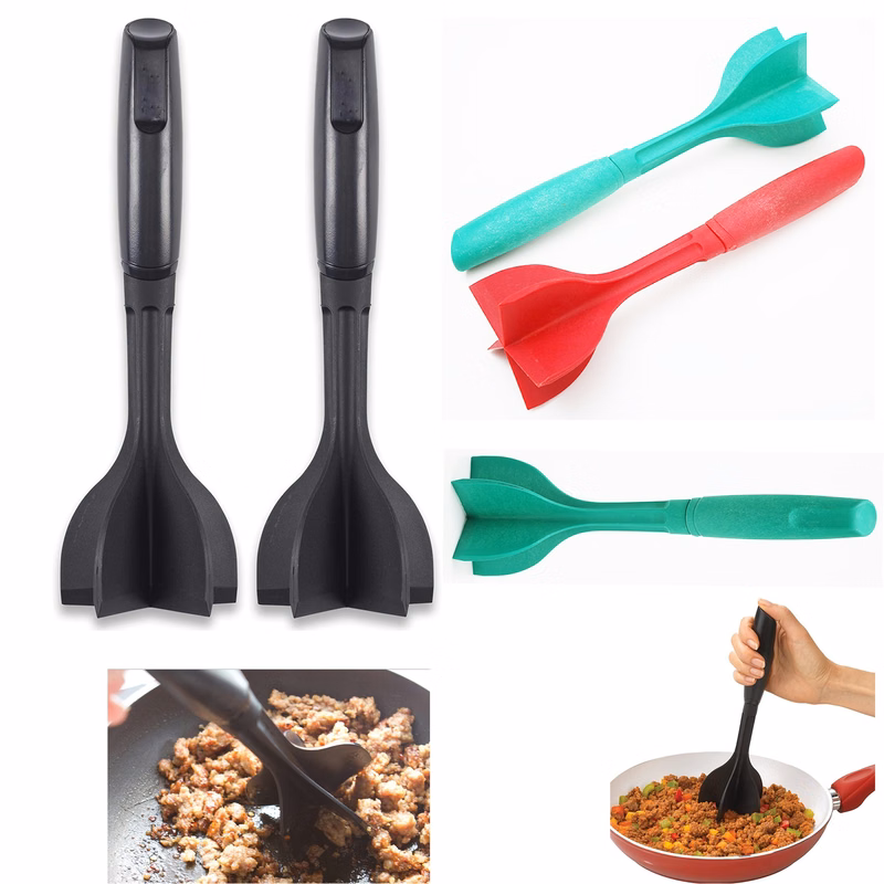 5 Curved Blades Ground Beef Masher