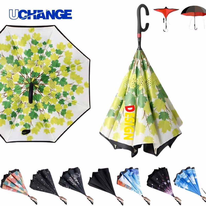 Inverted Reverse Folding Umbrella for Branding