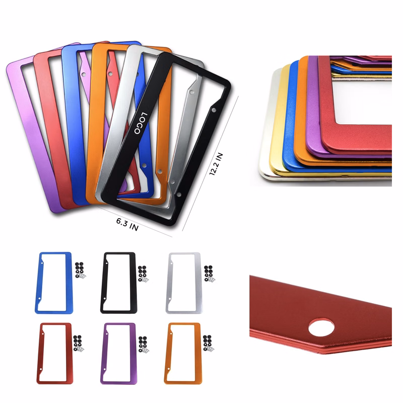 MOQ 10 PCS Metal License Plate Frames