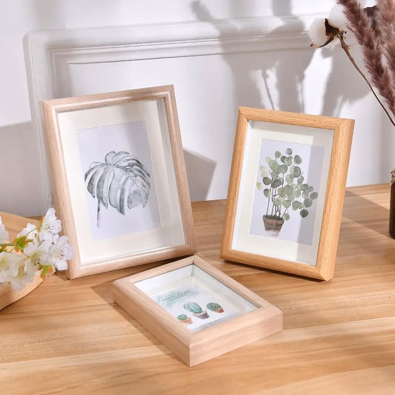 5x7inch Wooden Picture Frames for Tabletop and Wall Mounting